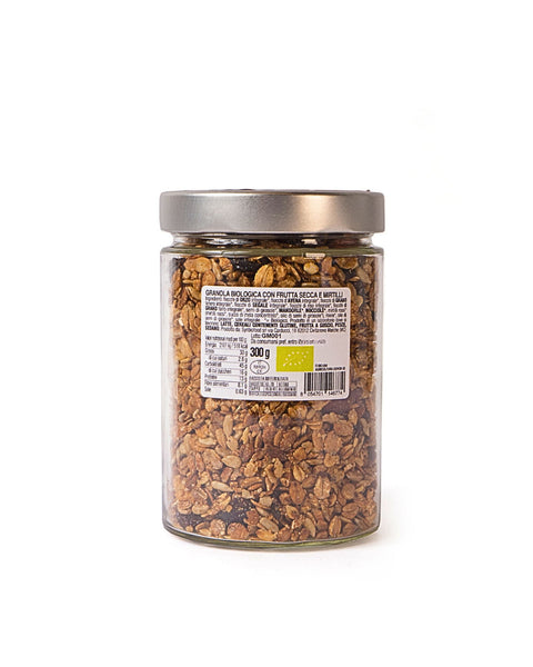 Granola Mix di 6 Cereali Integrali, Frutta Secca e Mirtilli