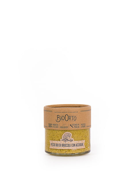 Pesto de Brocoli et Anchois Bio 180 gr