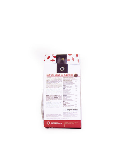 Biscotti Con Farina di Riso - Gusto Cacao e Spezie 200 Gr - Gluten free