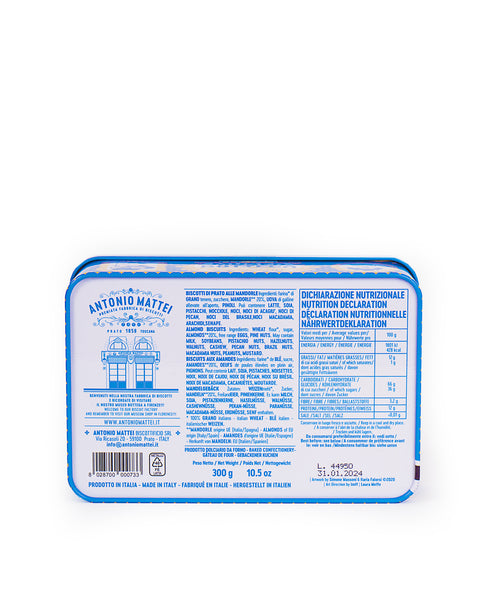 Biscotti di Prato alle Mandorle in Latta 300 gr