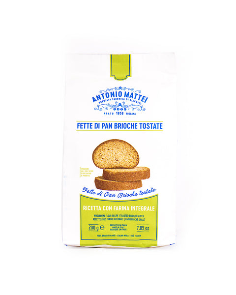 Fette di Pan Briosce Tostate Integrali 200 Gr