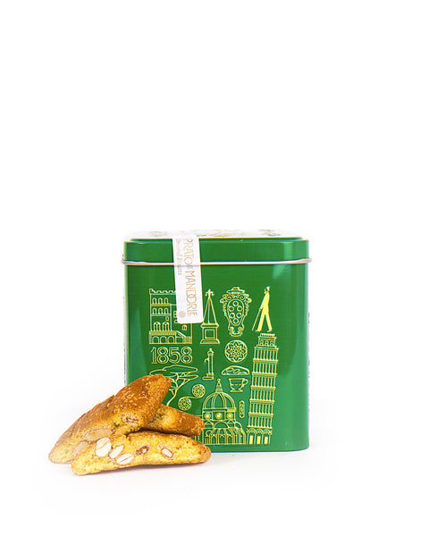 Biscotti di Prato alle Mandorle in Latta Verde 200 gr
