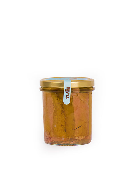 Filets de Thon Rouge à l'Huile Bio Evo de Sicile Igp 320 Gr
