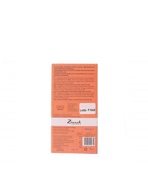 Barretta Cioccolato Fondente Arancia 100 gr