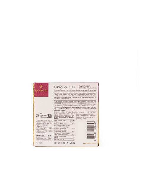 Creole Tavoletta 70% - 50 Gr