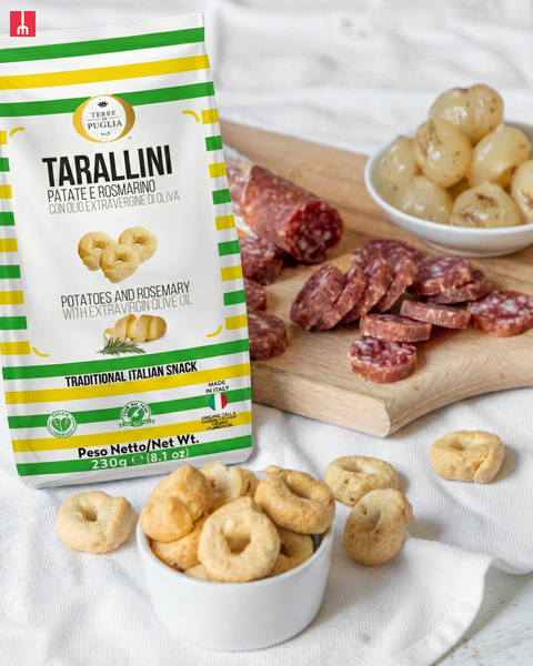 Taralli Aromatisé aux Pommes de Terre et au Romarin 230 Gr