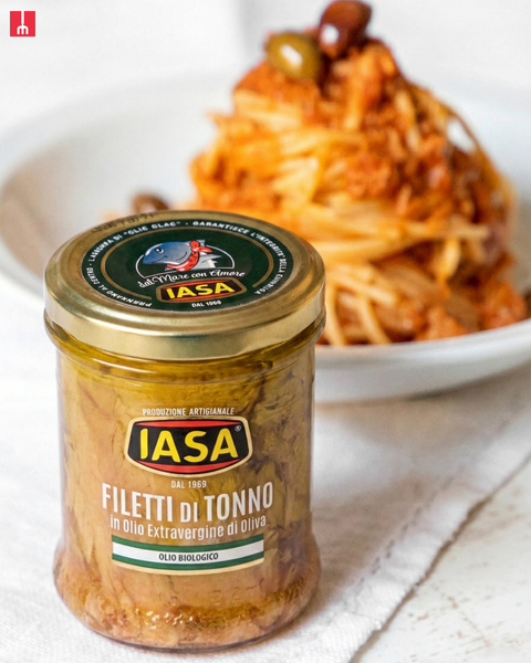 Filets de Thon Rouge à l'Huile Bio Evo de Sicile Igp 320 Gr