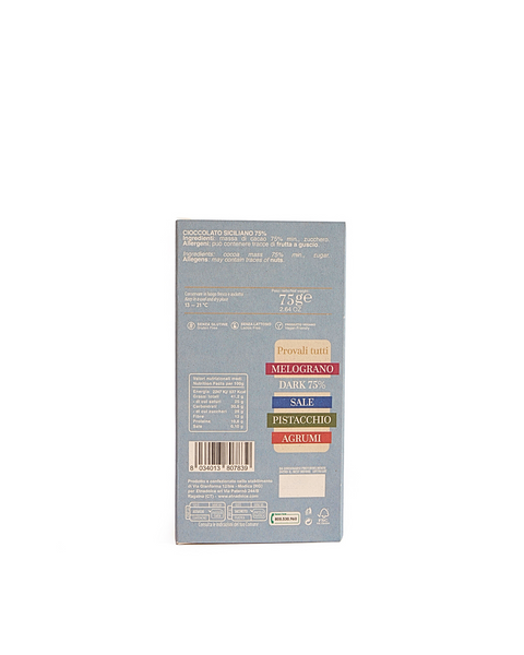 Cioccolate Siciliano 75% 75 gr