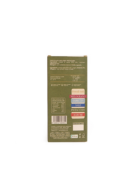 Cioccolate Siciliano al Pistacchio 75 gr