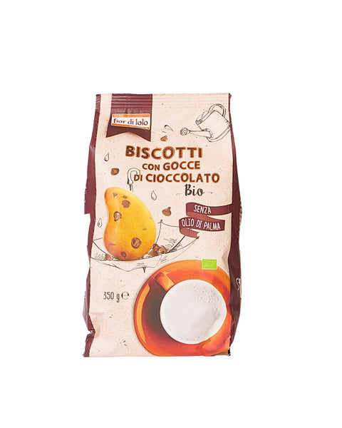 organic chocolate chip biscuits 350gr
