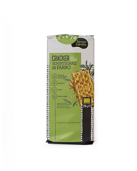 Wholemeal spelled crackers Yeast Free 250 Gr