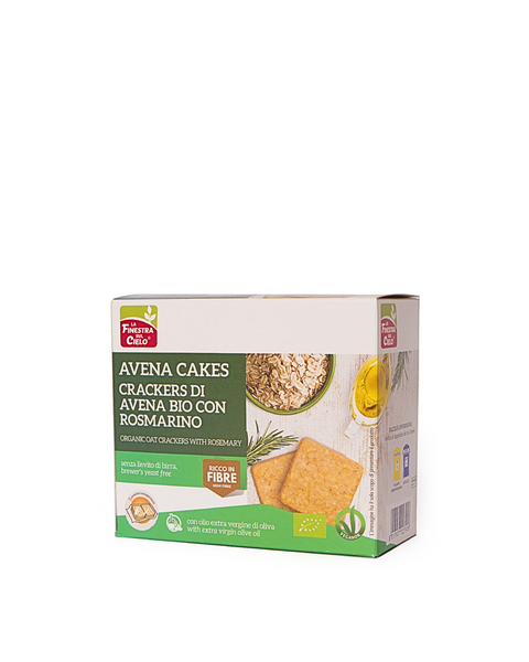 Organic Oat Crackers With Rosemary 250 Gr