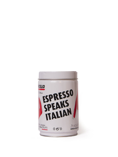 Espresso Speaks Italian Coffee Tin 250 gr