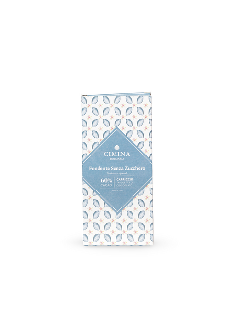 Cioccolato Capriccio Fondente Senza Zucchero 100 Gr