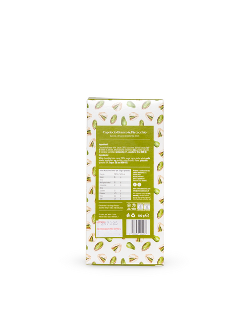 Cioccolato Capriccio Bianco & Pistacchio 100 g