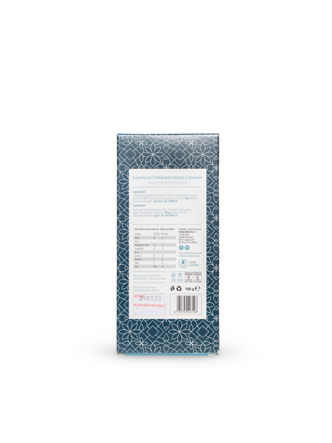 Cioccolato Capriccio Fondente Senza Lattosio 100 Gr