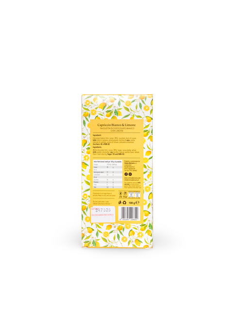Cioccolato Capriccio Bianco & Limone 100 g