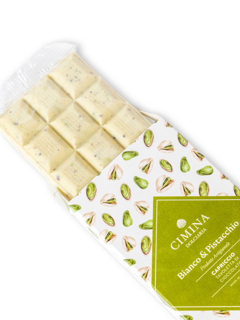 Cioccolato Capriccio Bianco & Pistacchio 100 g