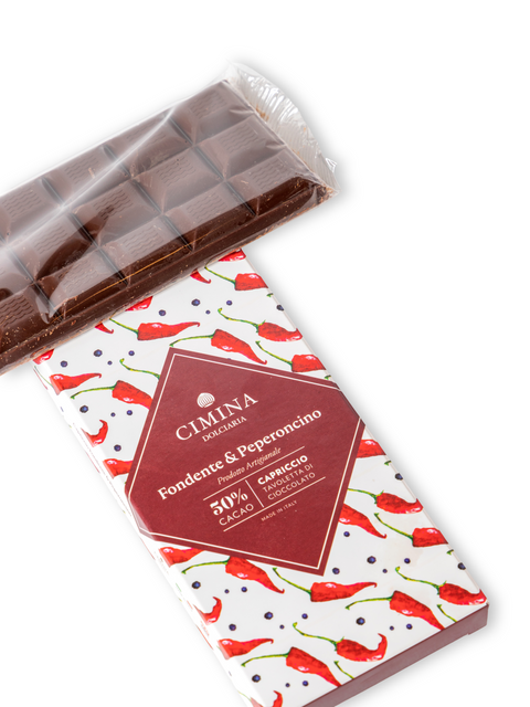 Cioccolato Capriccio Fondente e Peperoncino 100 Gr