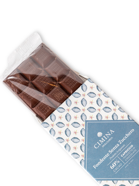 Cioccolato Capriccio Fondente Senza Zucchero 100 Gr