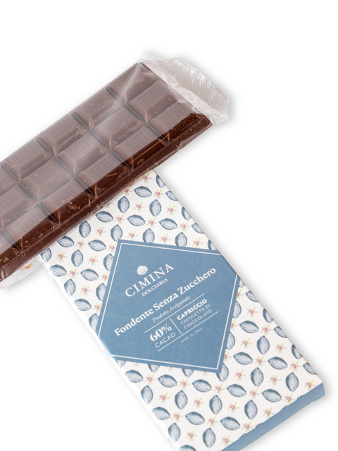 Cioccolato Capriccio Fondente Senza Zucchero 100 Gr
