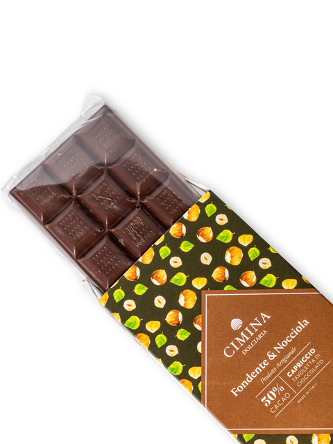 Cioccolato Capriccio Fondente e Nocciola 100 Gr