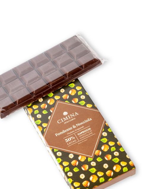 Cioccolato Capriccio Fondente e Nocciola 100 Gr