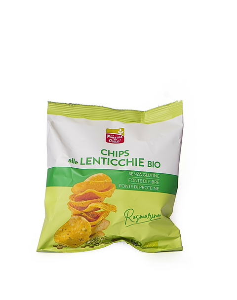 Chips with organic lentils 40 gr
