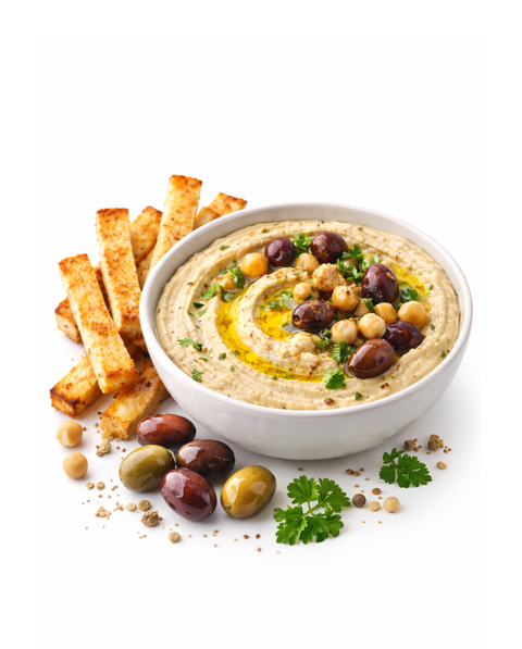 Hummus di Ceci con stick di pane