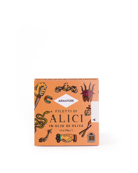 Anchovy Fillets in Olive Oil 90 Gr