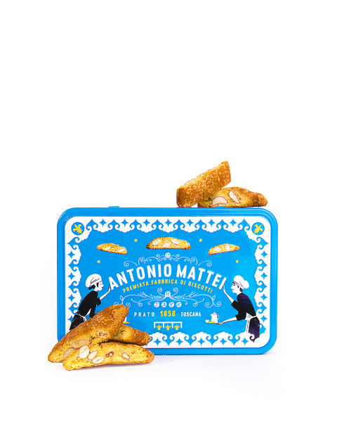 Prato Biscuits with Almonds in Tin 300 Gr