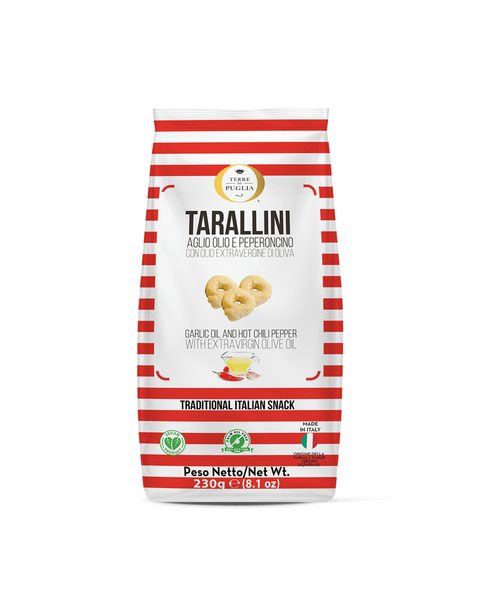 Taralli garlic chilli oil 230 Gr